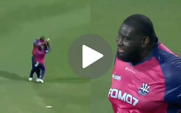 [Watch] Powell Gets Body Slammed By Cornwall As They Put In A Funny Fielding Effort In CPL 2024